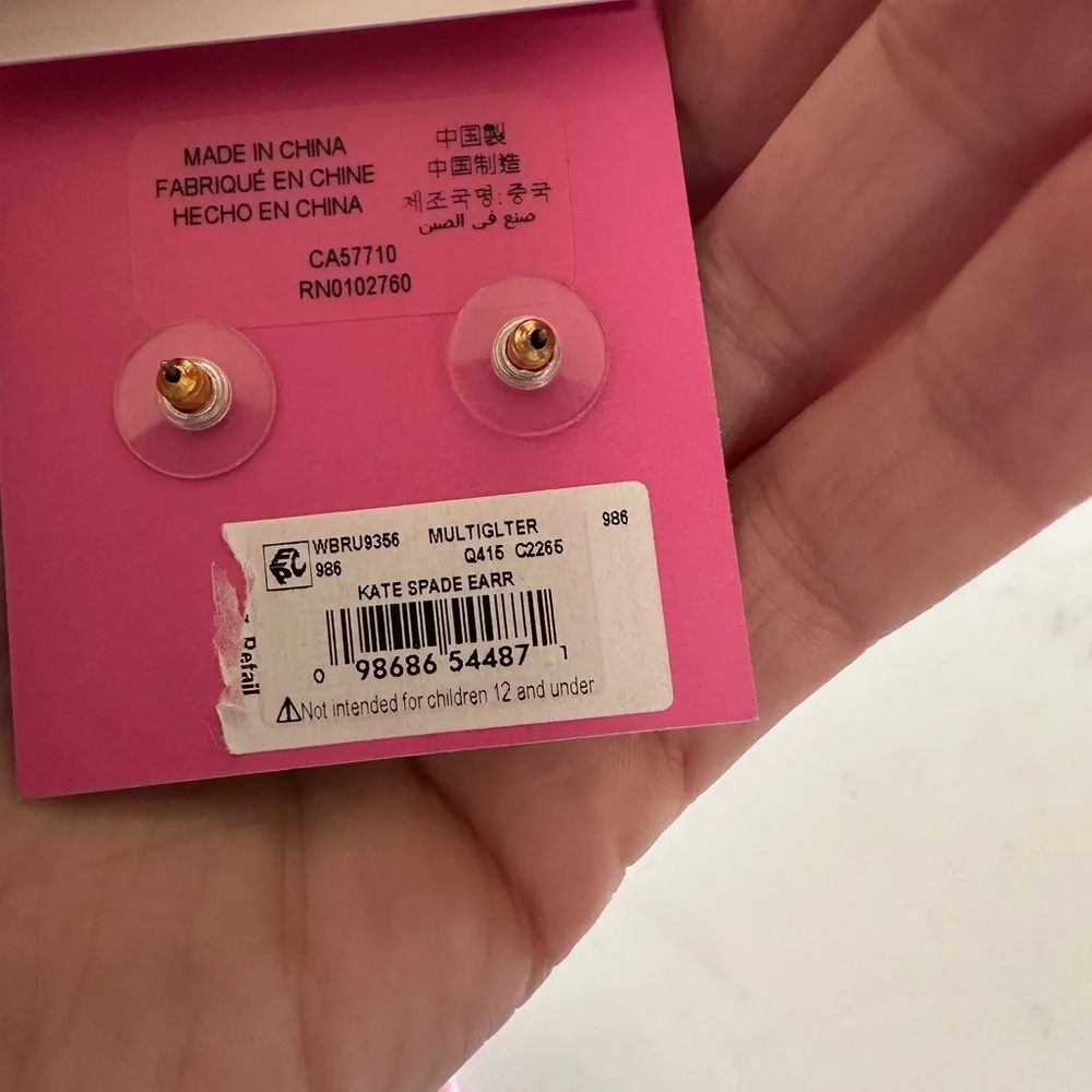 Kate spade multicolored large stud earrings - Picture 4 of 4